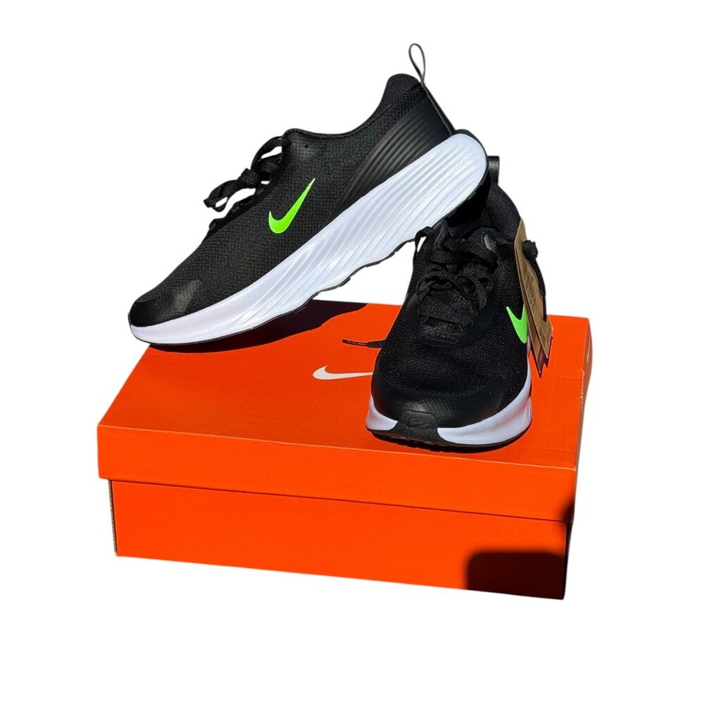 Nike Promina Mens Black/Green Running Shoes Size 10 With Box